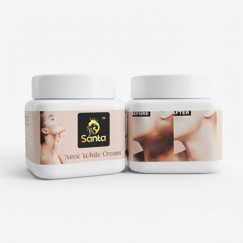 Santa Neck White Cream